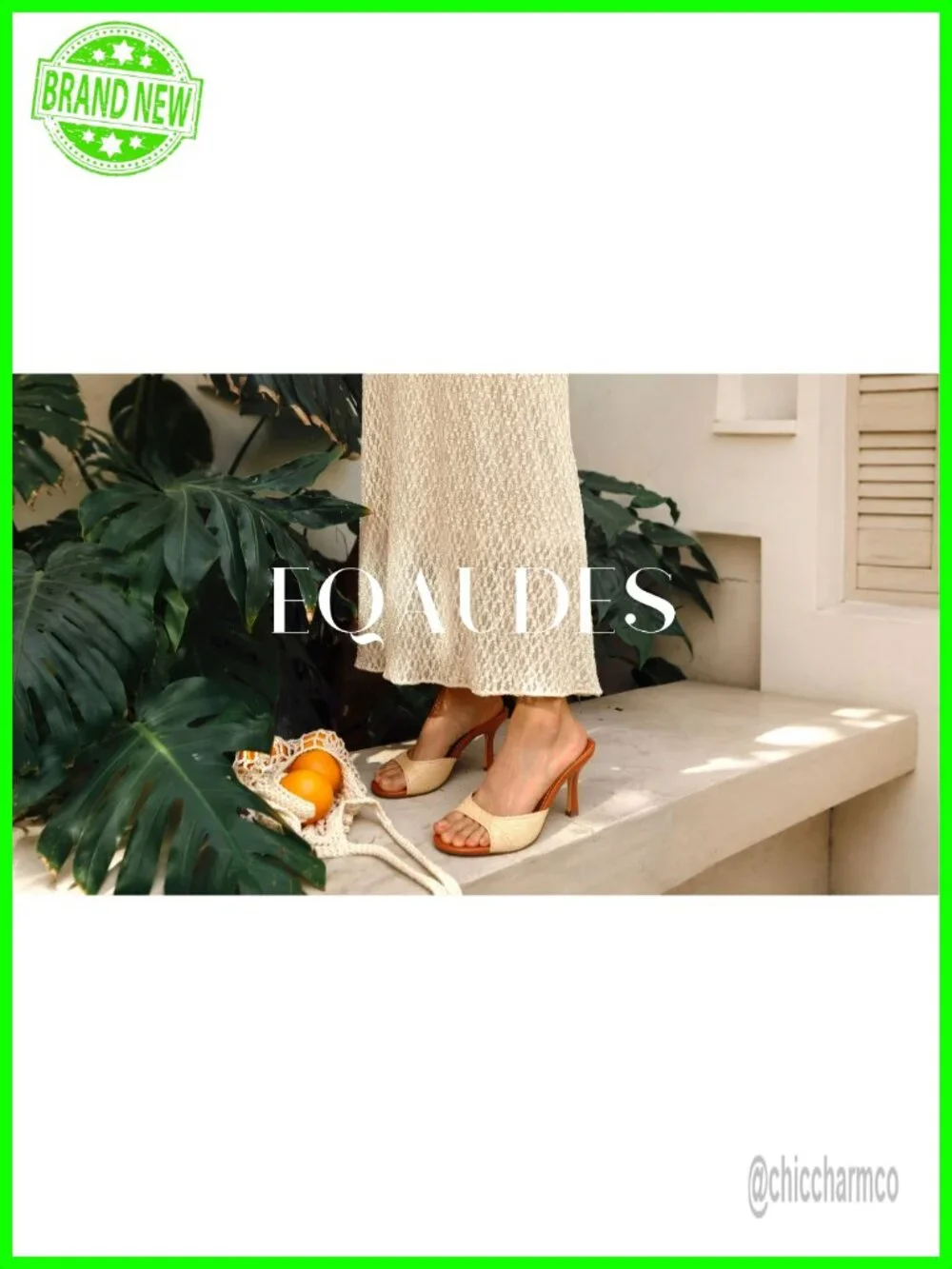 Women's Espadrille Kitten Heel Open Toe Stiletto Slip On Dress Summer Sandals